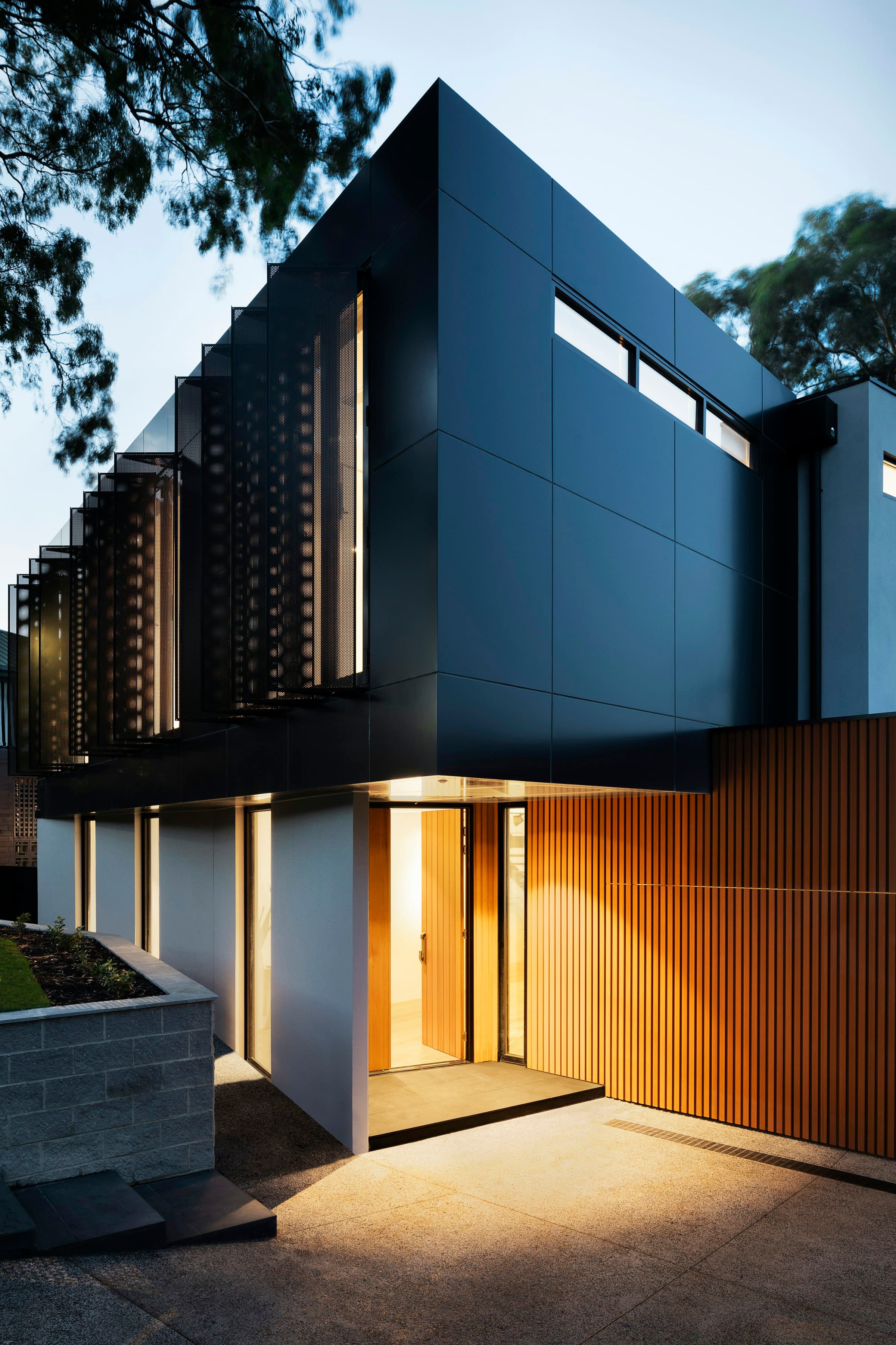 Modern family home with garden, representing the property sale journey